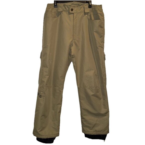 Body Glove Unisex Protect The Core Tan Lined Skiing Snowboarding Pants Sz XL - Picture 1 of 15